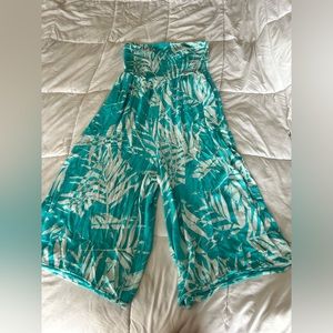 Torrid- strapless cropped jumpsuit